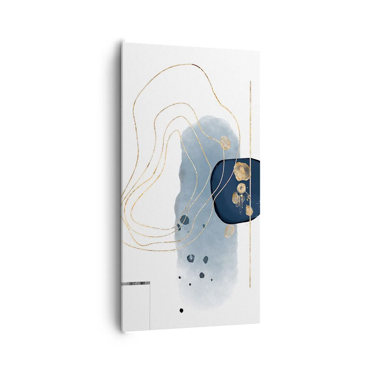 Canvas picture - Blue and Gold Fantasy - 65x120 cm
