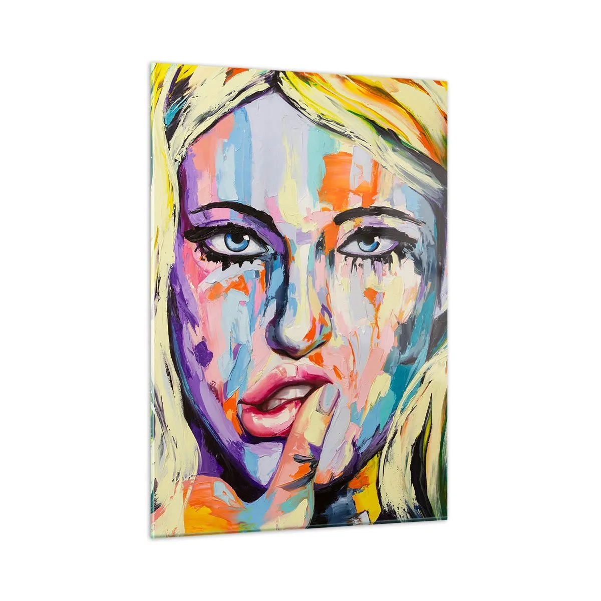 Glass picture - Look Her Straight in the Eyes - 50x70 cm