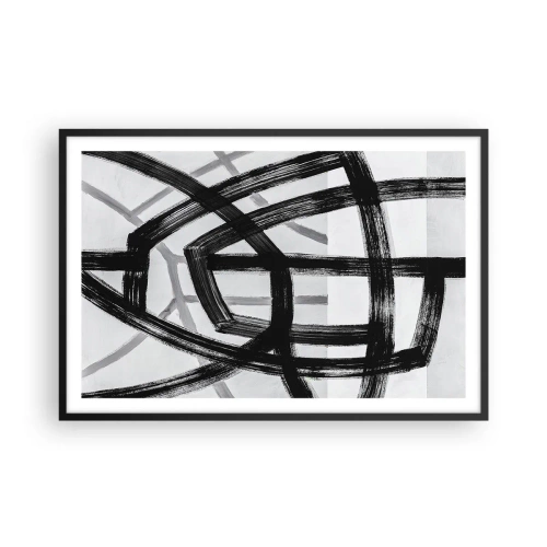 Poster in black frame - Building Depth - 91x61 cm