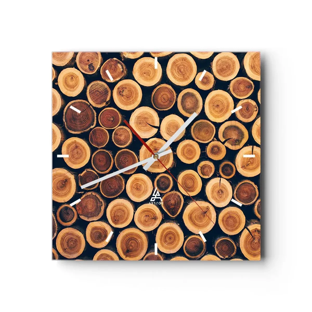 Wall clock - Clock on glass - How Much Do You Give Me? - 30x30 cm