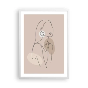Poster in white frmae - Icon of Girlhood - 50x70 cm
