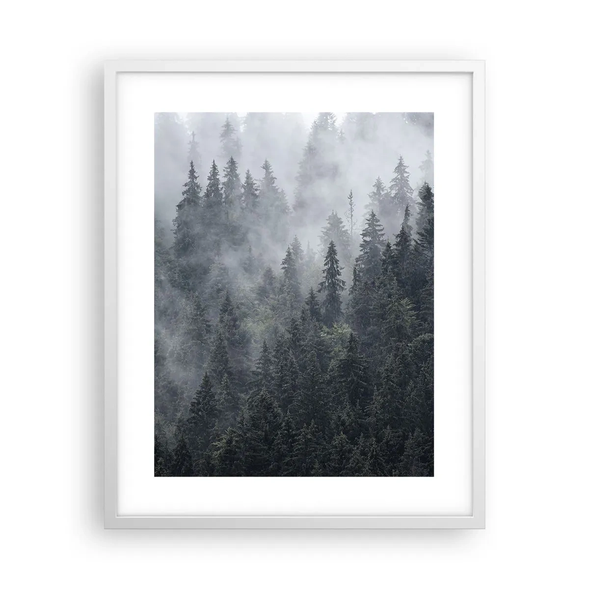 Poster in white frmae - Forest World - 40x50 cm