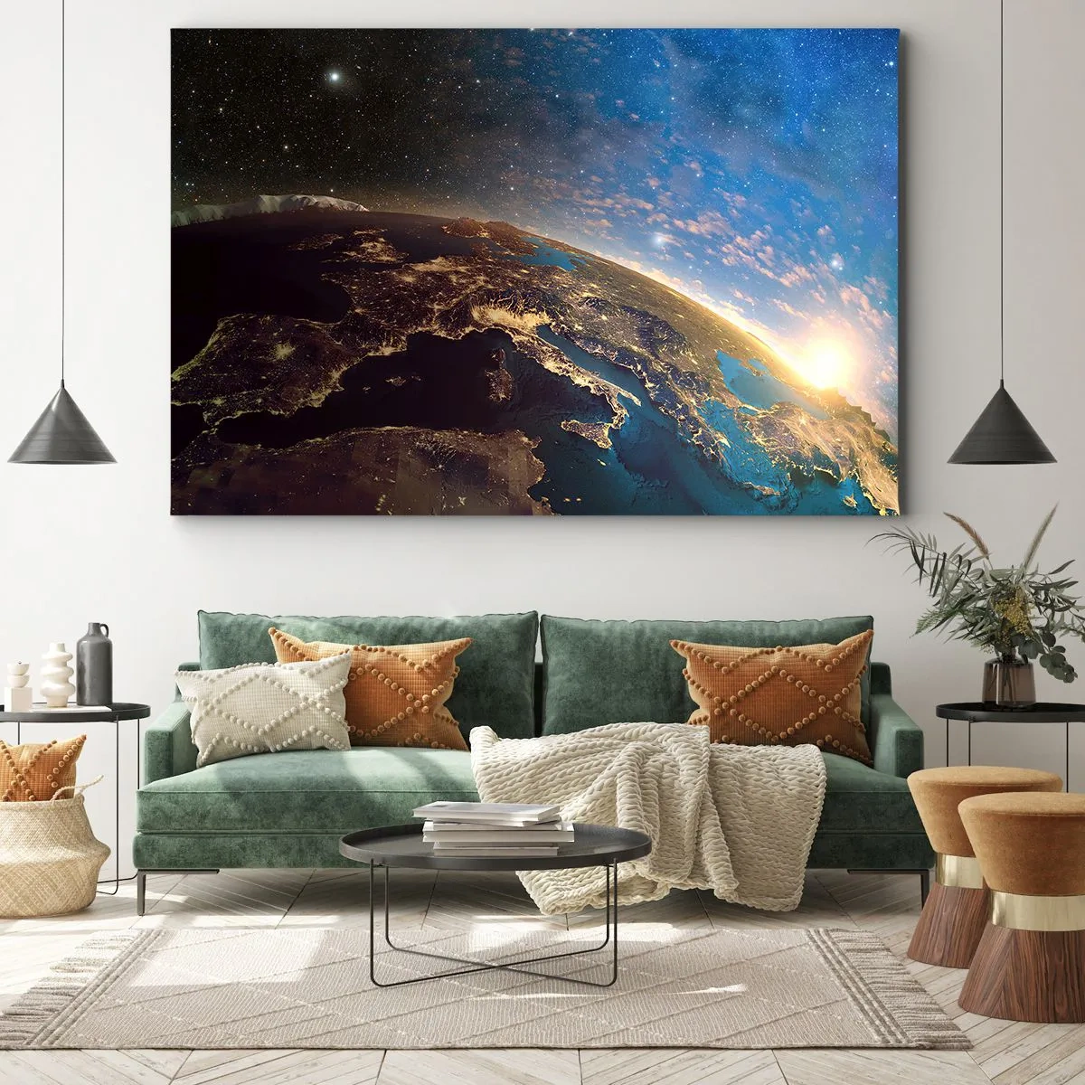 Canvas picture - Let's Look at Each Other from a Distance - 120x80 cm