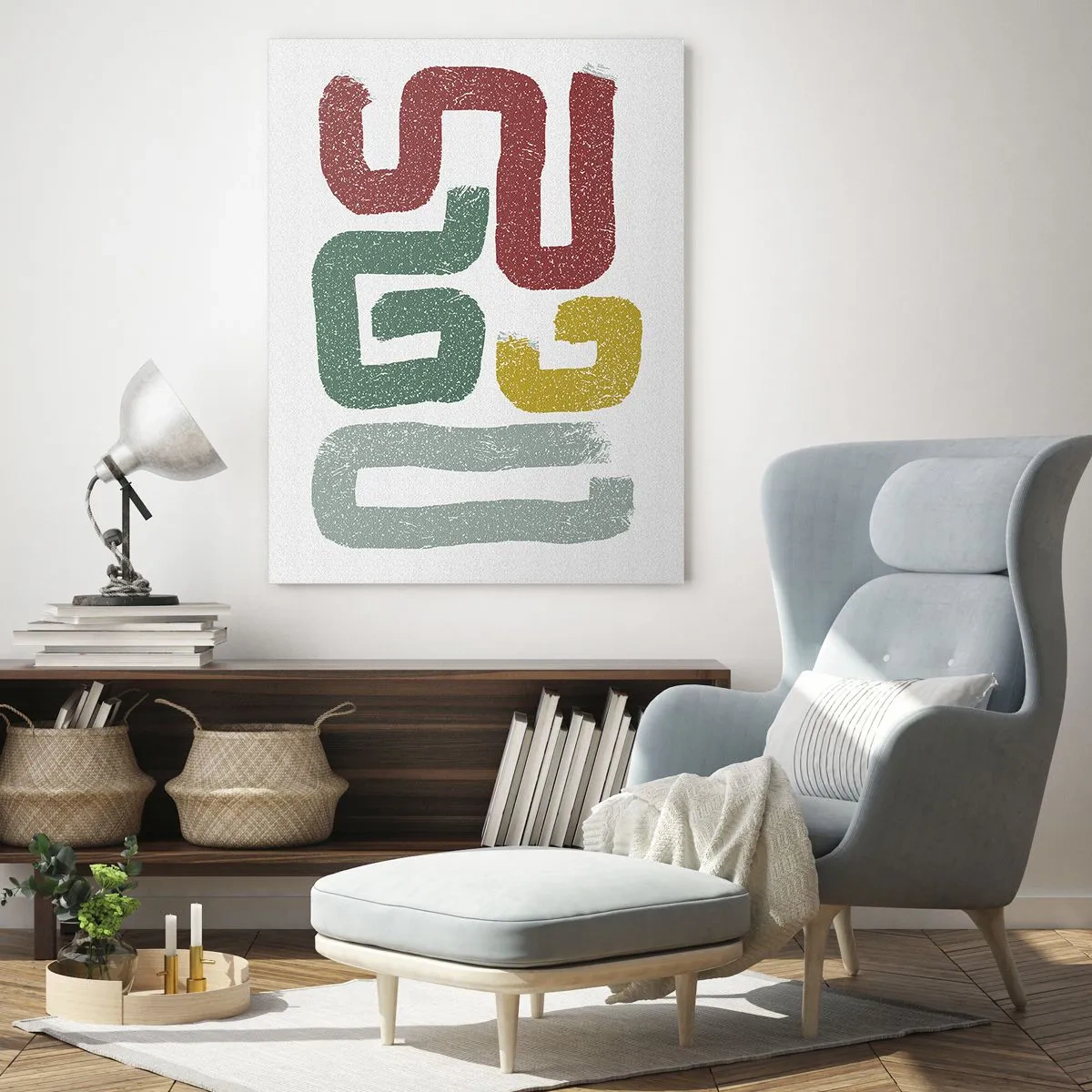 Glass picture - In an Unknown Language - 80x120 cm