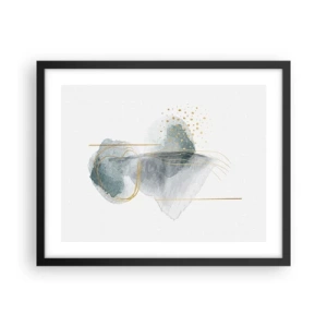 Poster in black frame - On the Relationships of Grey and Gold - 50x40 cm