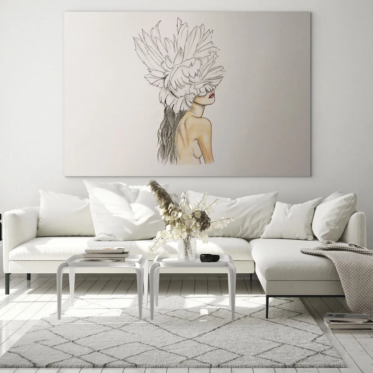 Glass picture - Crowned Beauty - 100x70 cm