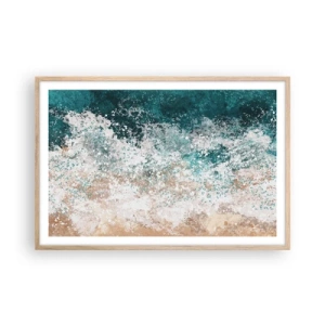 Poster in light oak frame - Sea Tales - 91x61 cm
