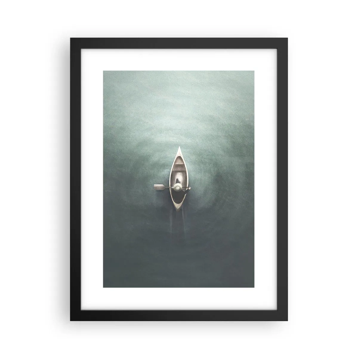 Poster in black frame - Through Moon Lake - 30x40 cm