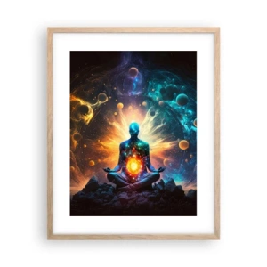 Poster in light oak frame - Cosmic Calm - 40x50 cm