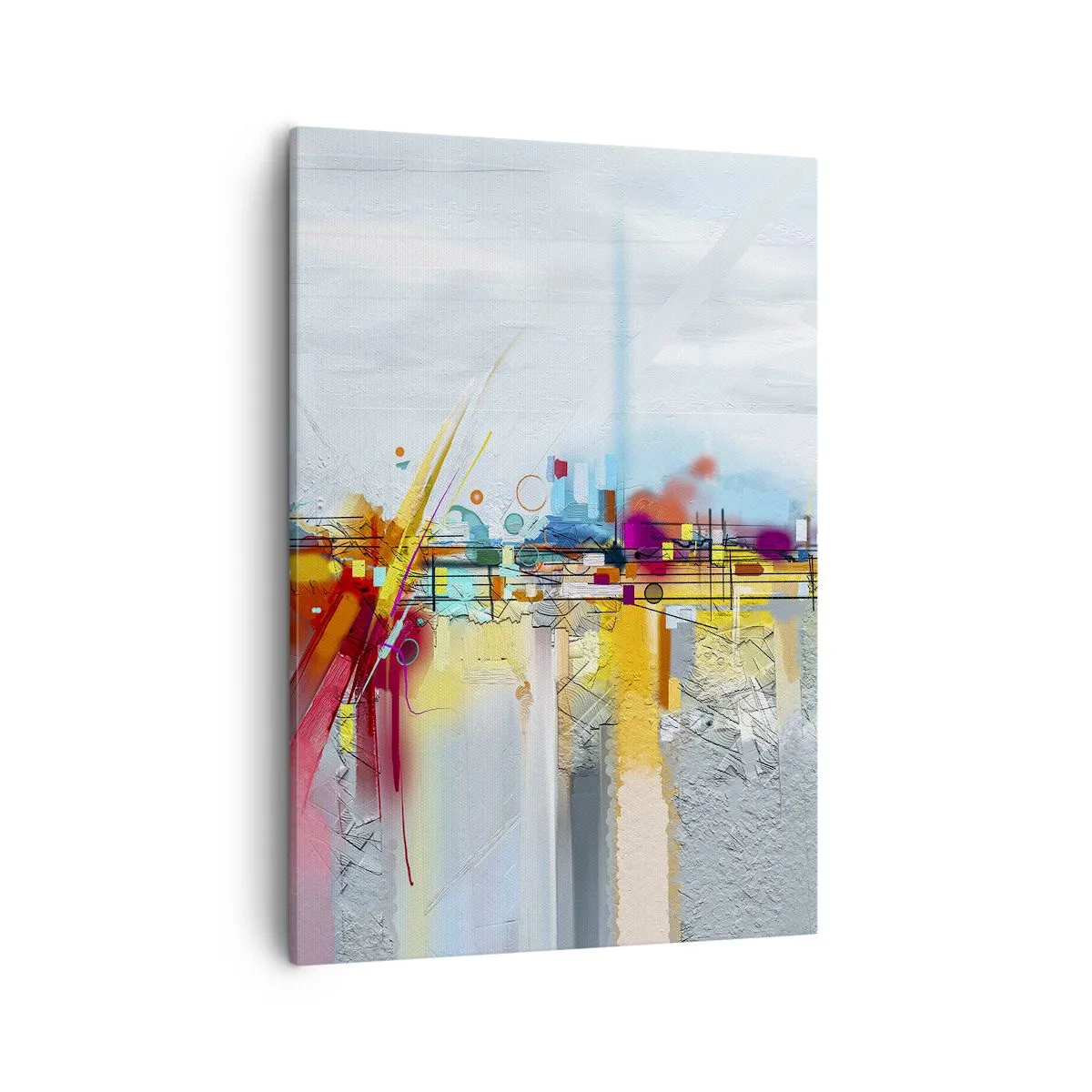 Canvas picture - Bridge of Joy over the River of Life - 50x70 cm