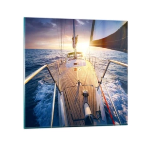 Glass picture - Running on Waves - 70x70 cm