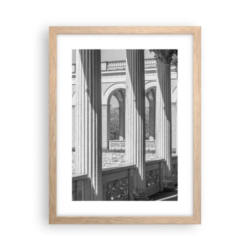Poster in light oak frame - Sunny Arcade - 30x40 cm