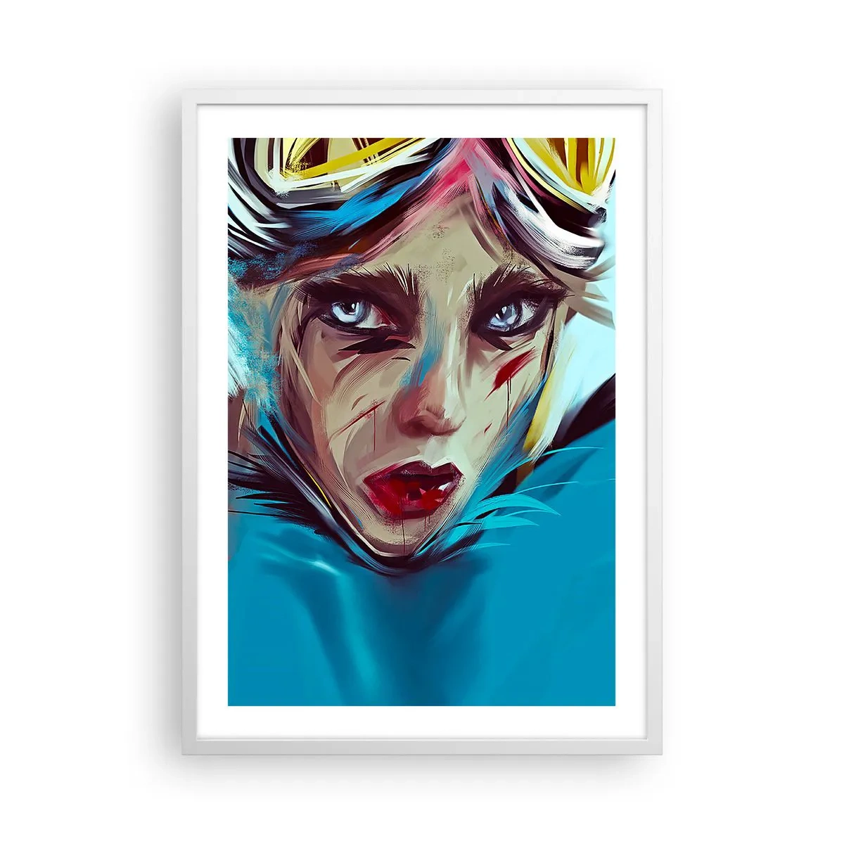 Poster in white frmae - Road Mistress - 50x70 cm