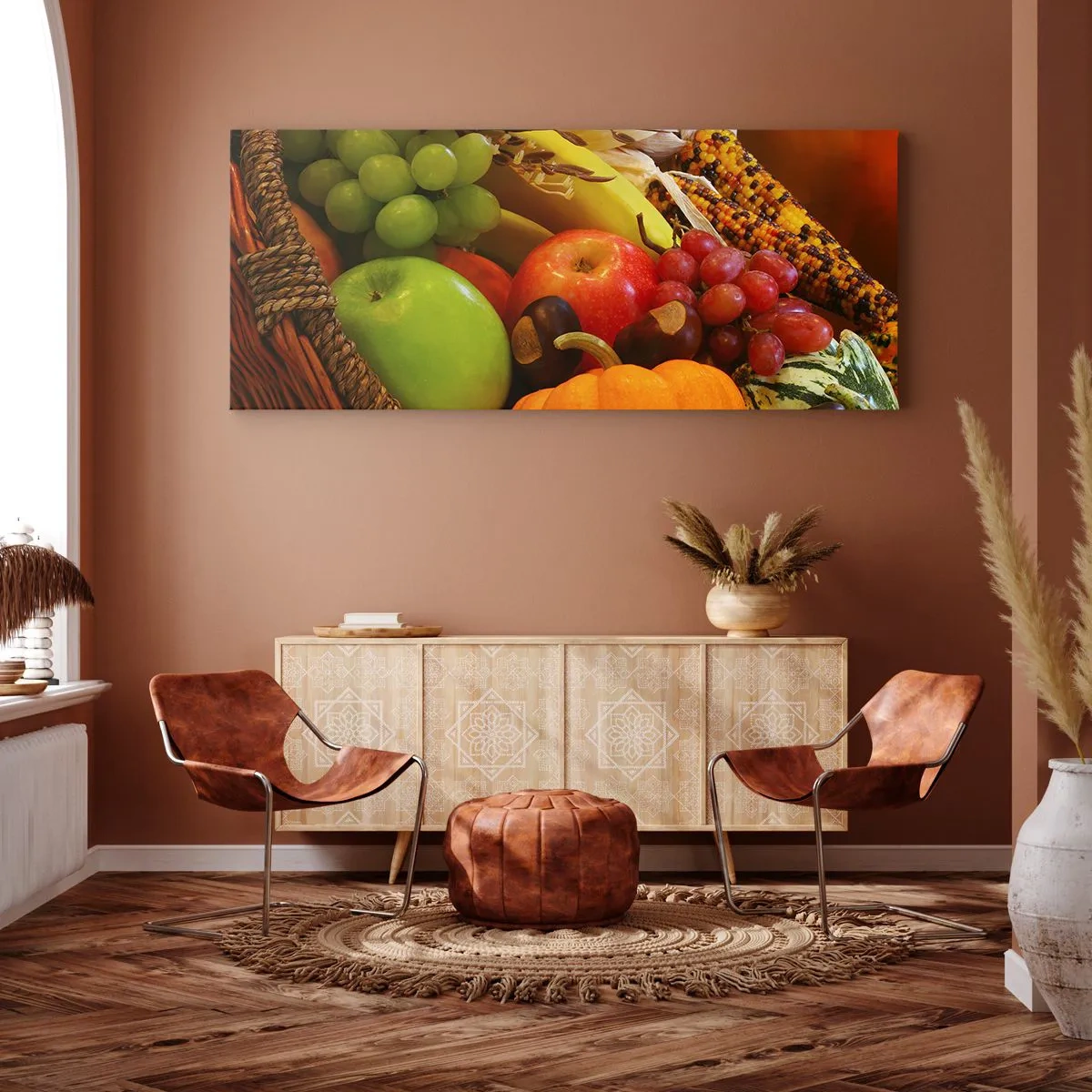 Canvas picture - Basket of Abundance - 120x50 cm