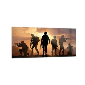 Glass picture - Brothers In Arms - 120x50 cm