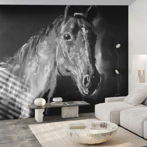 Self-Adhesive Photo Wallpaper Deluxe Sticker - Noble Soul Is Shining - Animals, Horse, Mare - 100x70 cm