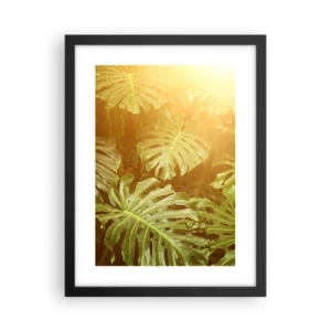 Poster in black frame - Walking into the Green - 30x40 cm