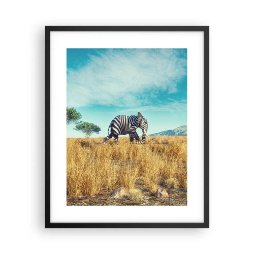 Poster in black frame - Greyness Is Not In Fashion - 40x50 cm