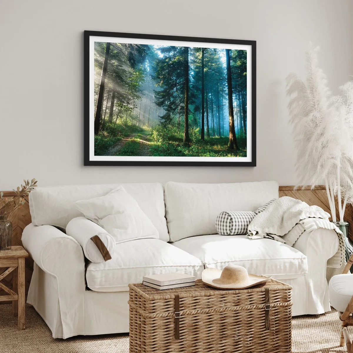 Poster in black frame - Radiant at Dawn - 70x50 cm