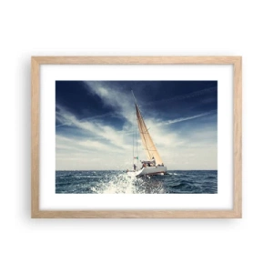 Poster in light oak frame - They Won't Catch Us - 40x30 cm