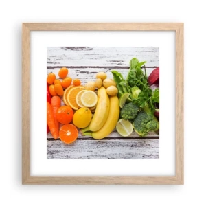 Poster in light oak frame - Is that Not Enough? - 30x30 cm