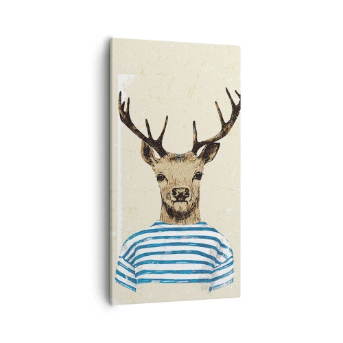 Canvas picture - Becaue I Like Striped T-Shirts - 55x100 cm