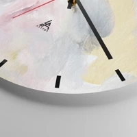 Clock face with lines