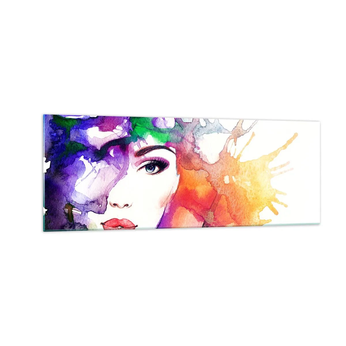 Glass picture - With Head in the Clouds - 140x50 cm