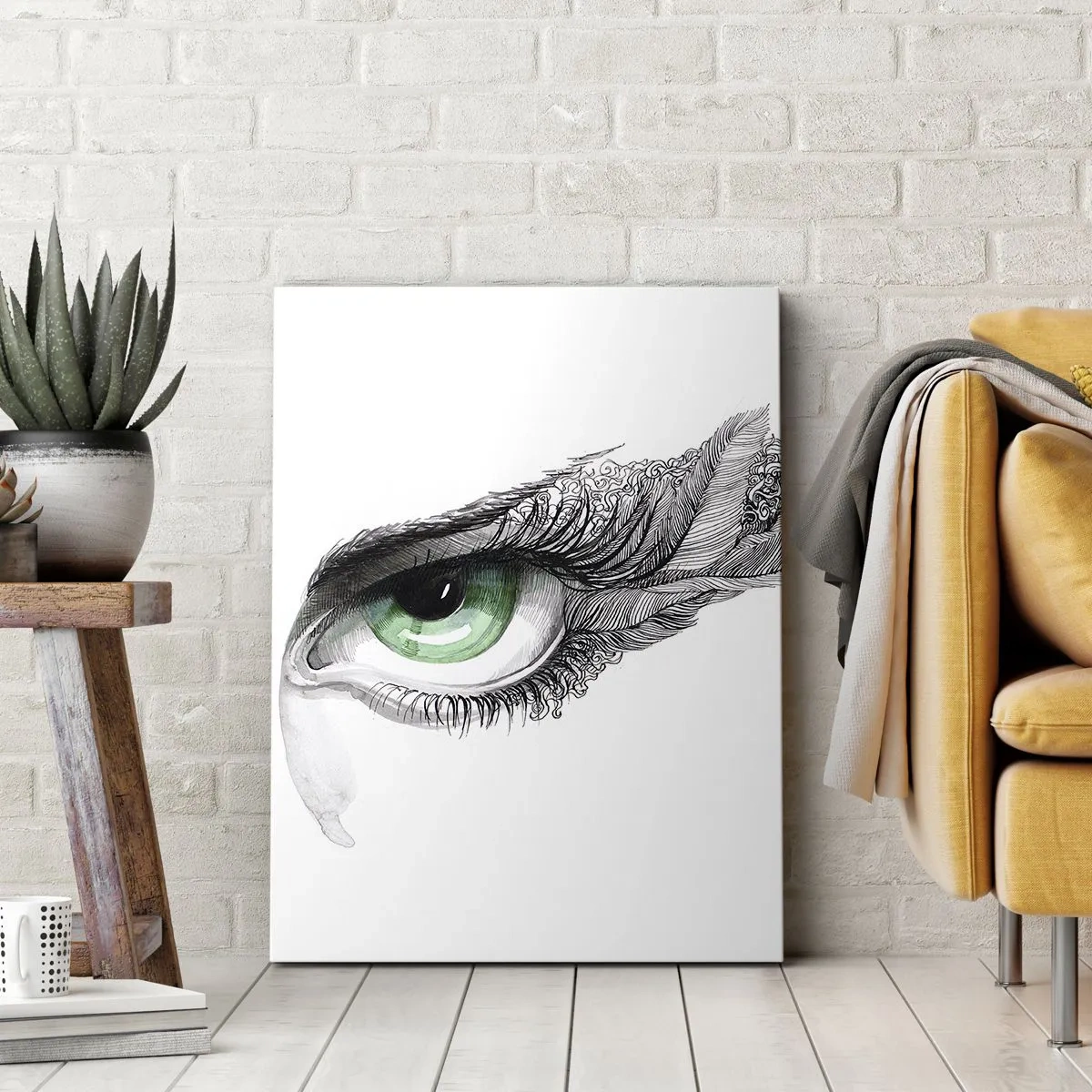 Canvas picture - Beautiful and Ready to Attack - 45x80 cm