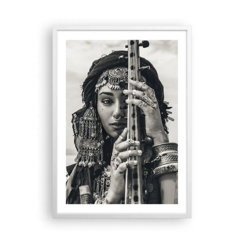 Poster in white frmae - Only Music of the Orient - 50x70 cm