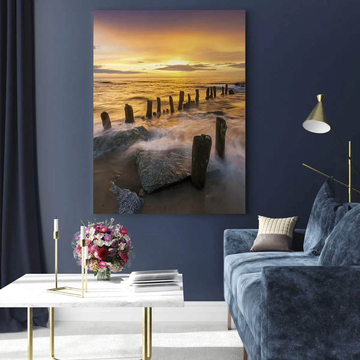 Glass picture - Raw Beauty of the Baltic Sea - 50x70 cm