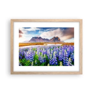 Poster in light oak frame - Strength and Severity next to Sweetness - 40x30 cm