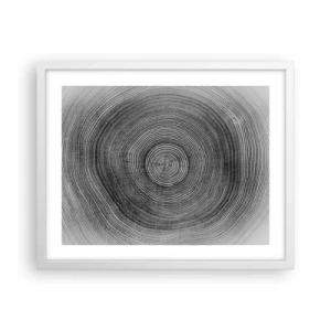 Poster in white frmae - Sign of the Time - 50x40 cm