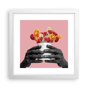 Poster in white frmae - Apotheosis of Life - 30x30 cm