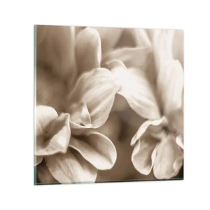 Glass picture - Soft as a Smile - 50x50 cm