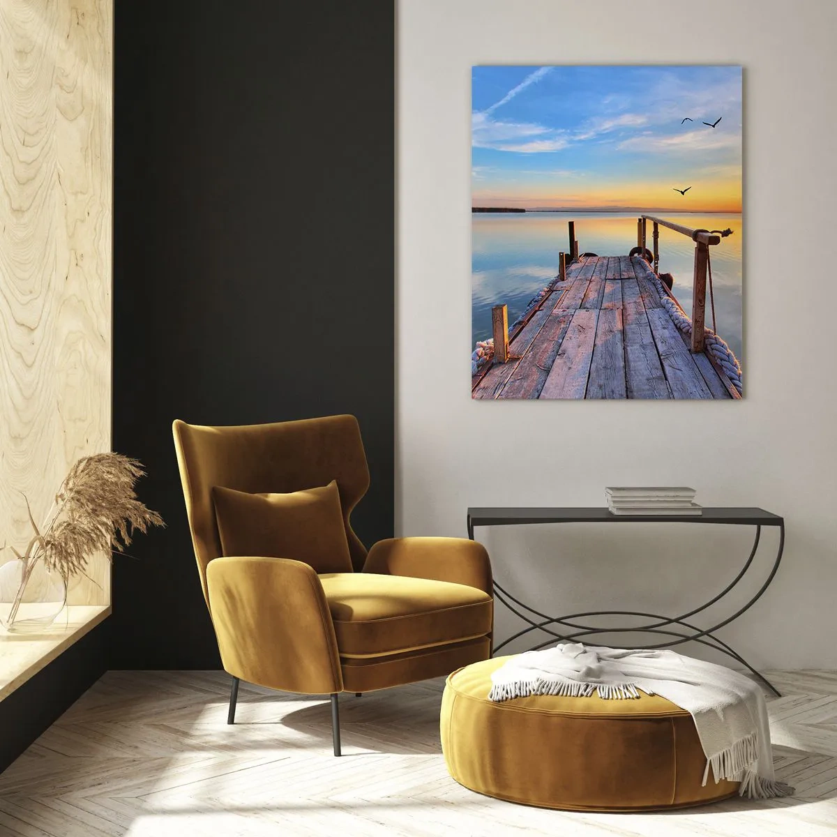 Glass picture - Walk towards the Sun - 50x70 cm