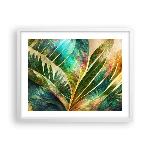 Poster in white frmae - Colours of the Tropics - 50x40 cm