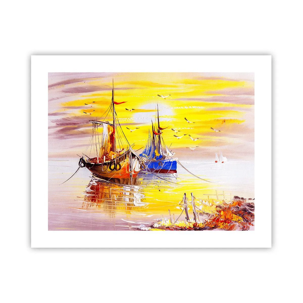 Poster - Deserved Rest in Port - 50x40 cm