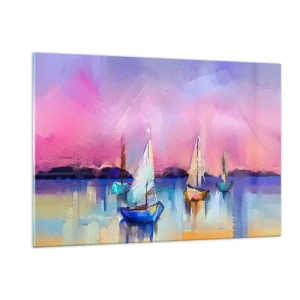 Glass picture - Direction: High Sees - 120x80 cm