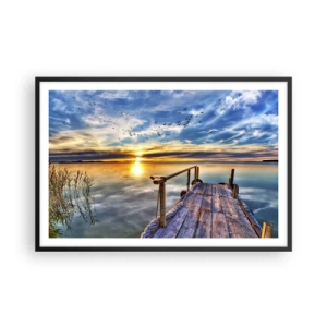 Poster in black frame - Wind is Taking a Break - 91x61 cm