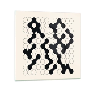 Glass picture - Chinese Play - Variation - 70x70 cm