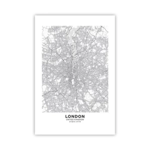 Poster - Map of London Maze - 61x91 cm