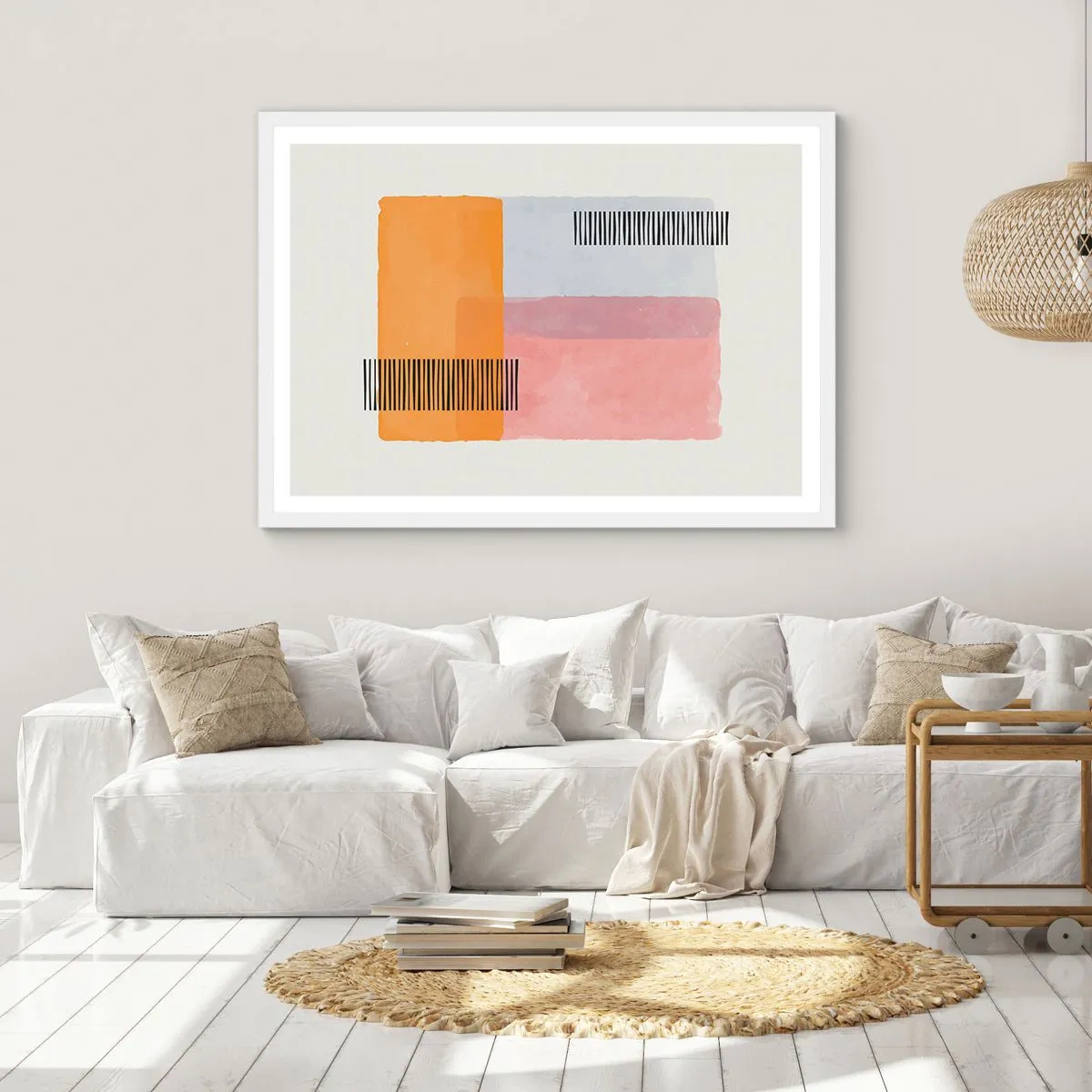 Poster in white frmae - From Corner to Corner - 100x70 cm