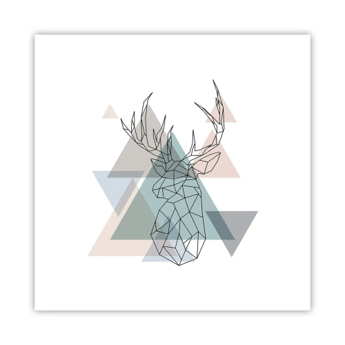 Poster - In a Geometrical Forest - 30x30 cm