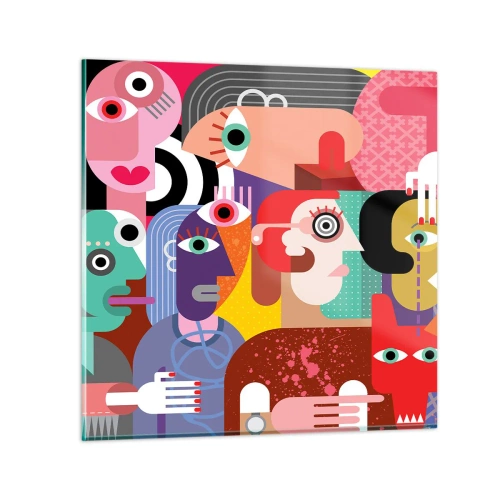 Glass picture - Picasso Sent Us - 70x70 cm