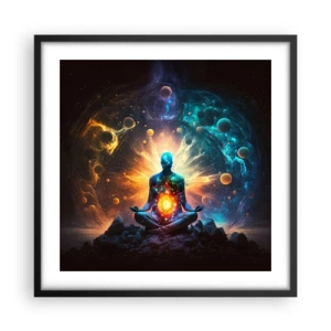 Poster in black frame - Cosmic Calm - 50x50 cm