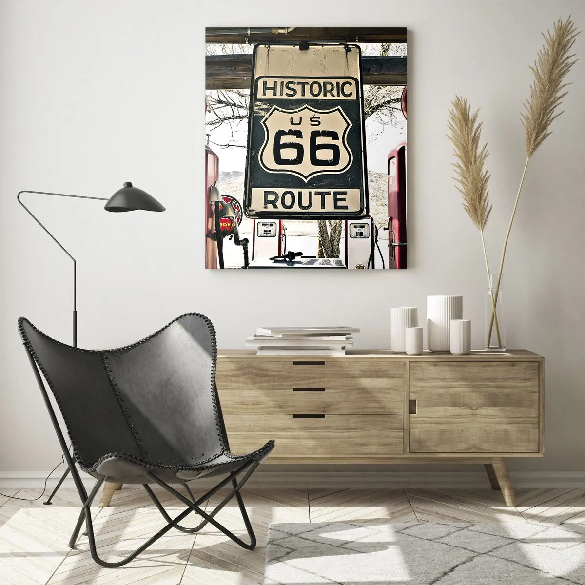 Glass picture - American Retro Trip - 50x70 cm