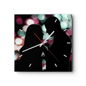Wall clock - Clock on glass - Yes! - 30x30 cm