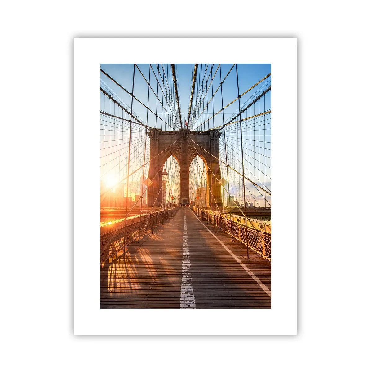 Poster - On a Golden Bridge - 30x40 cm