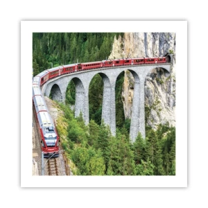 Poster - Time for Mountin Views - 50x50 cm